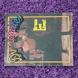 Vintage Dynamite Magazine Bruce Lee Lives with short spiderman comic